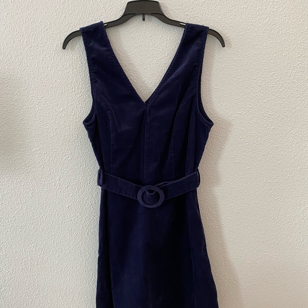 Corduroy blue dress. Size 10.